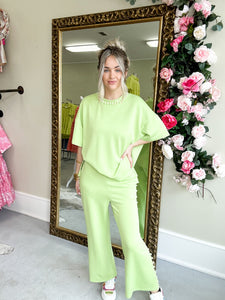 Oyster Apple Green Pants