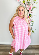 Load image into Gallery viewer, Picnic Petal Gingham Dress