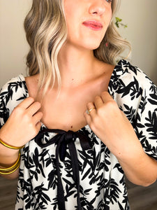 Bow Front Mini Dress