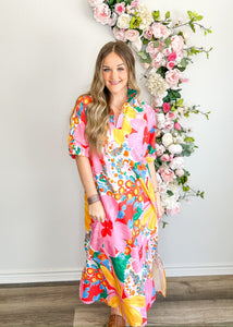 Sunset Sangria Maxi Dress