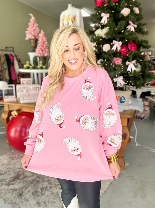 Santa Claus Sequin Sweatshirt