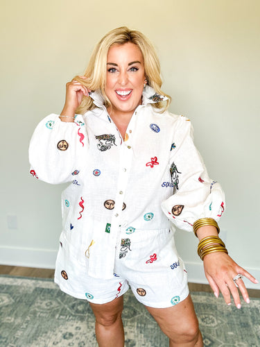 Lobster Bake Linen Shorts