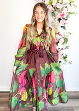 Load image into Gallery viewer, Mocha Garden Maxi Dress