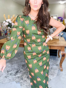Poppy One Shoulder Maxi Dress