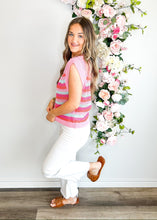 Load image into Gallery viewer, Sherbet Stripe Sweater Top