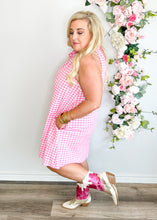 Load image into Gallery viewer, Picnic Petal Gingham Dress