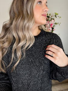 Cable Knit Sweater Dress