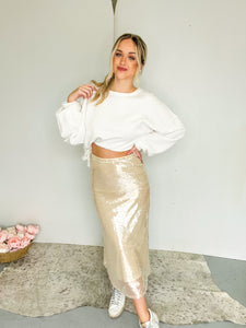 Party Festivities Champagne Skirt