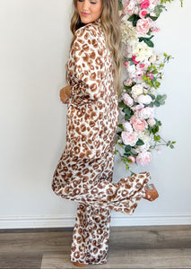 Leopard Lady Pant Suit Blazer