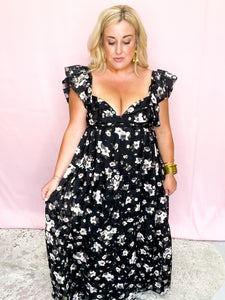 Lilly Flower Basket Maxi Dress