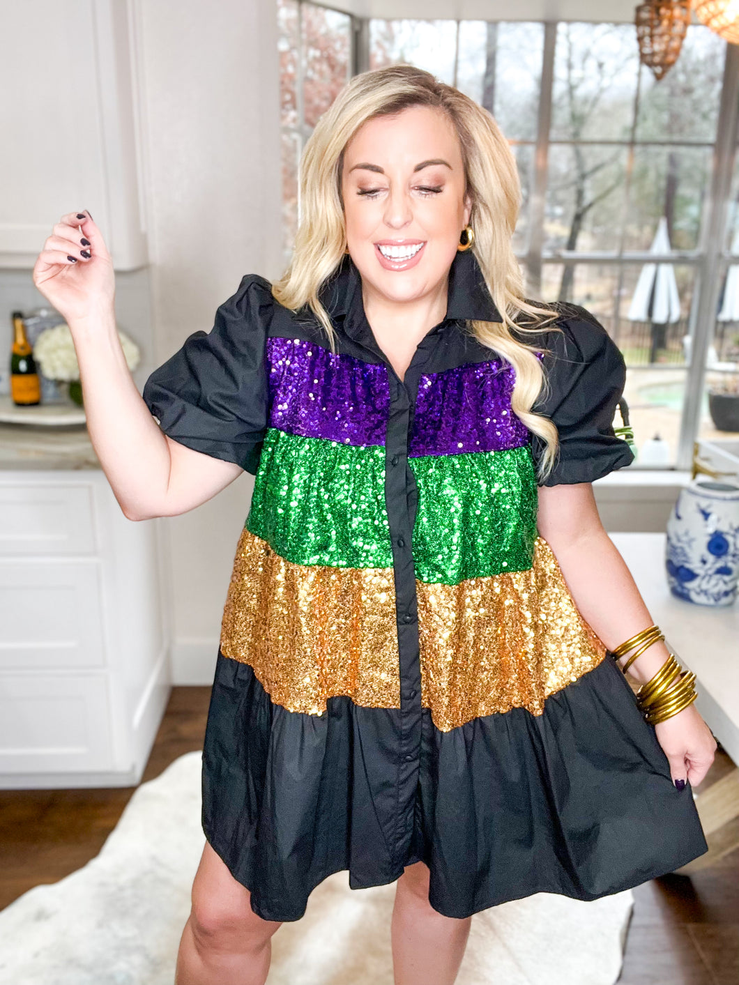 Beads and Bubbly Sequin Dress