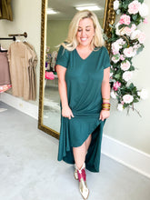 Load image into Gallery viewer, Everyday T-Shirt Maxi Dress - Hunter Green