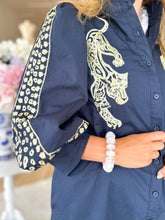 Load image into Gallery viewer, Midnight Leopard Dress