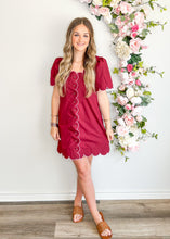 Load image into Gallery viewer, Gig &#39;Em Girl Scalloped Dress