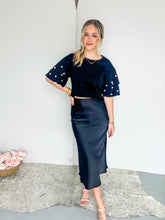 Load image into Gallery viewer, Classic Satin Midi Skirt