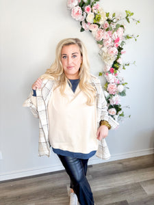 Colorblock Oversized Sweatshirt