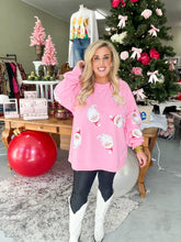 Load image into Gallery viewer, Santa Claus Sequin Sweatshirt