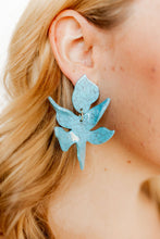 Load image into Gallery viewer, Flora Statement Earrings - Turquoise
