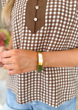 Load image into Gallery viewer, Socialite Bangle - Gold/Olive
