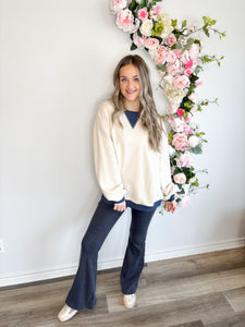Colorblock Oversized Sweatshirt