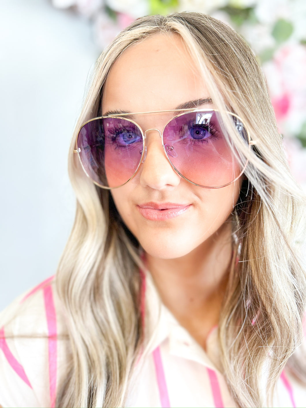 Aviator Ombré Sunglasses