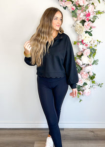 Work It Scalloped Top