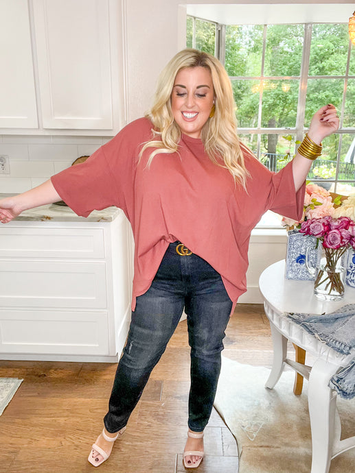 Feel So Good Tunic Top - Rose