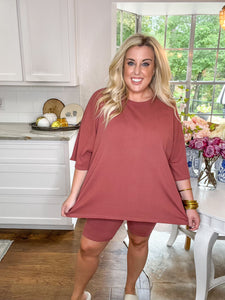 Feel So Good Biker Shorts - Rose