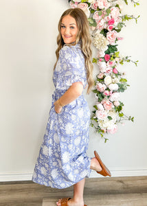Painted Petals Floral Dress
