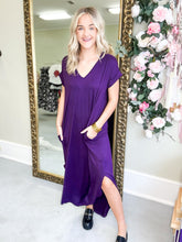 Load image into Gallery viewer, Everyday T-Shirt Maxi Dress - Plum