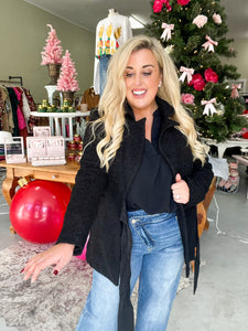 Best of Both Worlds Sherpa Blazer