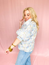 Load image into Gallery viewer, London Floral Ruffle Sleeve Top