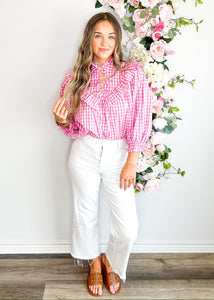 Picnic Gingham Pink Top