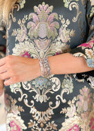 Iridescent Purple Crystal Bracelet Set