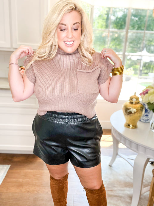 Little Leather Shorts