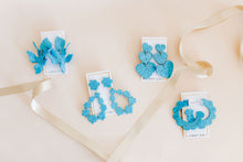 Load image into Gallery viewer, Flora Statement Earrings - Turquoise