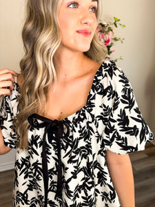 Bow Front Mini Dress