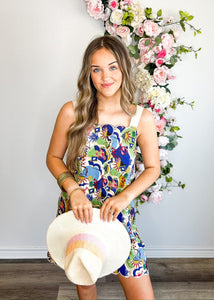 Tropical Scalloped Dress