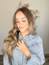 Load image into Gallery viewer, Western Light Wash Denim Top