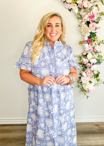 Painted Petals Floral Dress