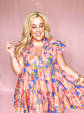 Load image into Gallery viewer, Floral Tier Pleat Dress