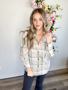 Plaid Hood Shacket
