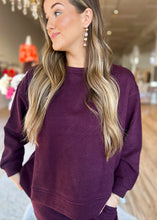 Load image into Gallery viewer, Plum Textured Pant Set