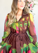 Load image into Gallery viewer, Mocha Garden Maxi Dress