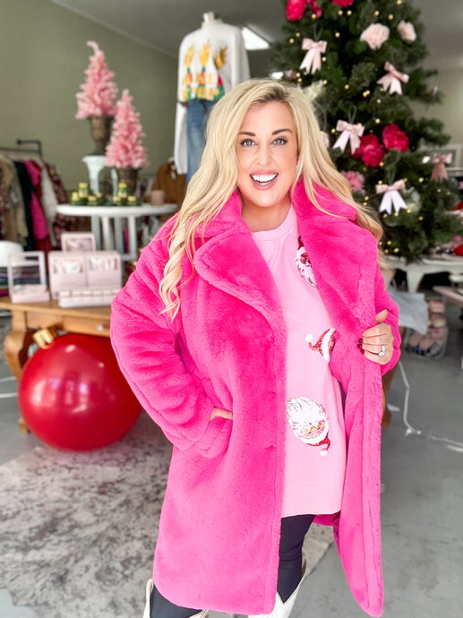Zoey Hot Pink Coat