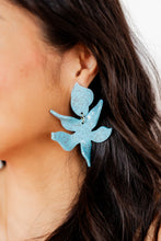 Load image into Gallery viewer, Flora Statement Earrings - Turquoise