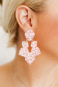 Michelle Statement Earrings - Pink Taffy