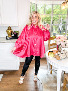What a Stud Top - Fuchsia