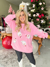 Load image into Gallery viewer, Santa Claus Sequin Sweatshirt