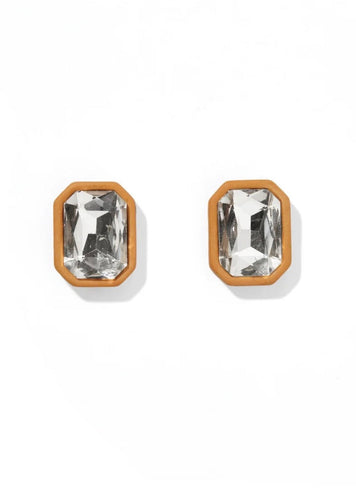 Eva Statement Earrings - Brown